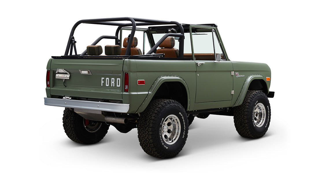 Classic Ford Bronco rear passenger-side view