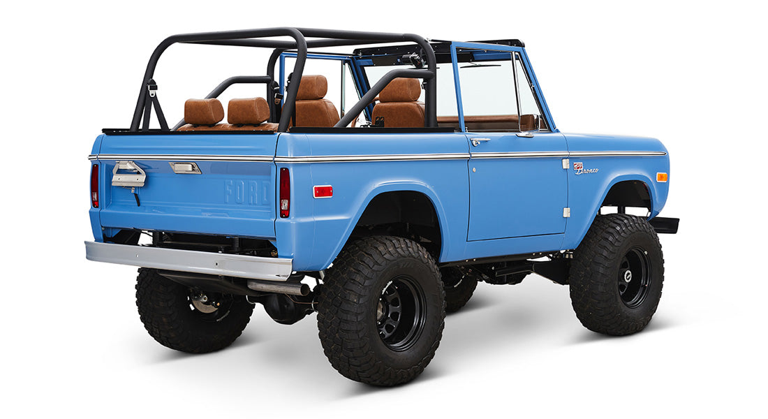 Classic Ford Bronco rear passenger-side view