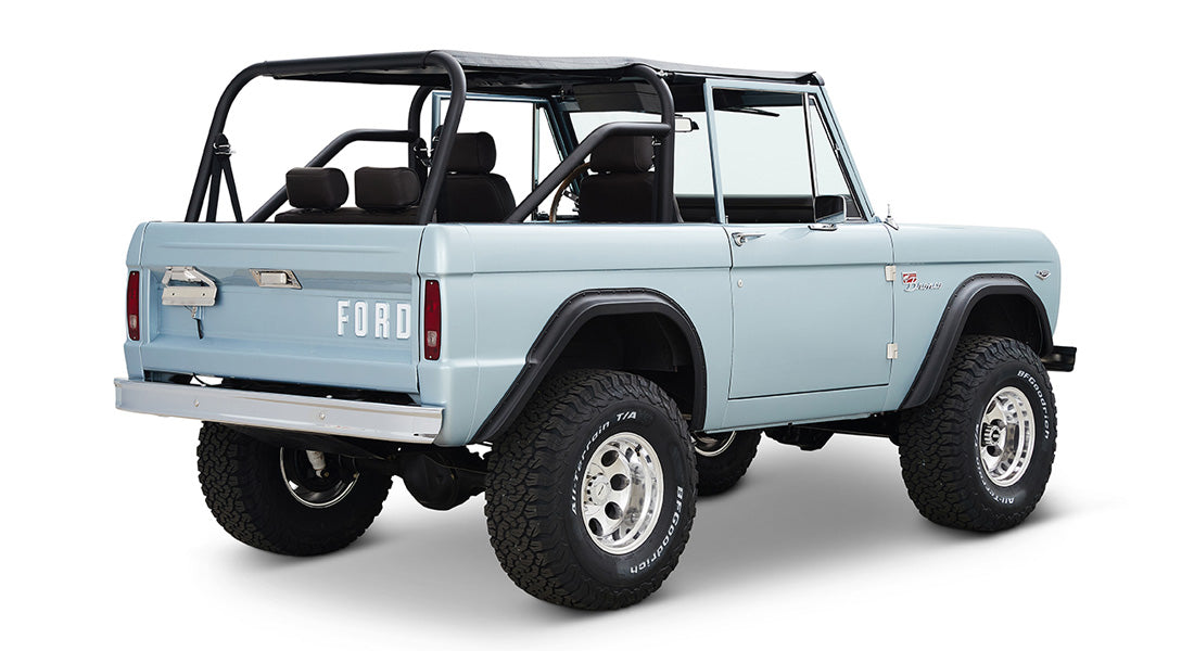 Classic Ford Bronco rear passenger-side view