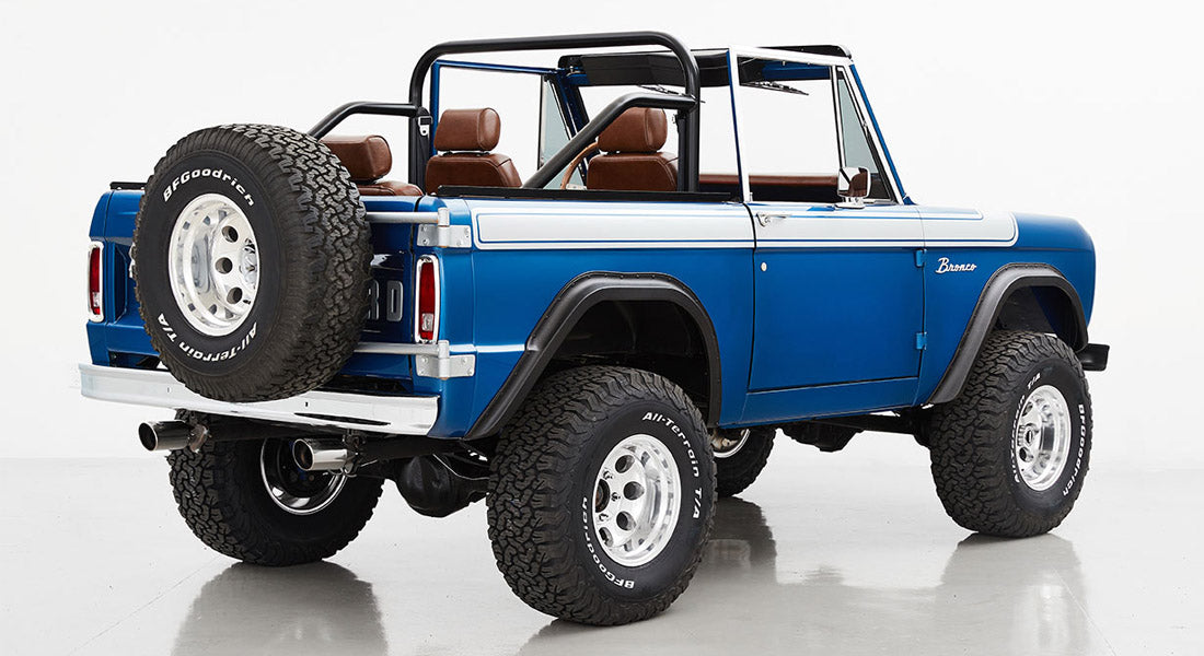 Classic Ford Bronco rear passenger-side view