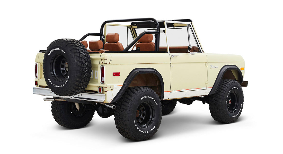 Classic Ford Bronco rear passenger-side view