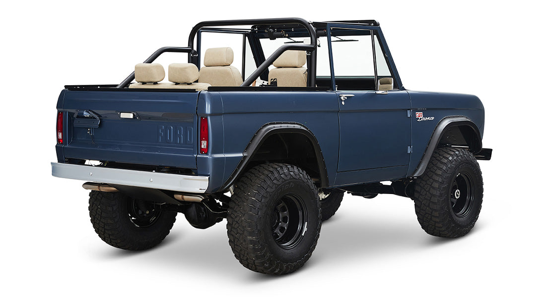Classic Ford Bronco rear passenger-side view