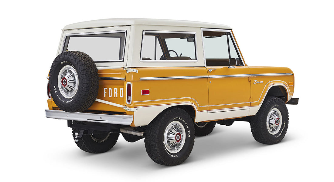 Classic Ford Bronco rear passenger-side view