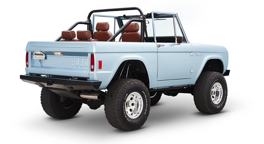 Classic Ford Bronco rear passenger-side view