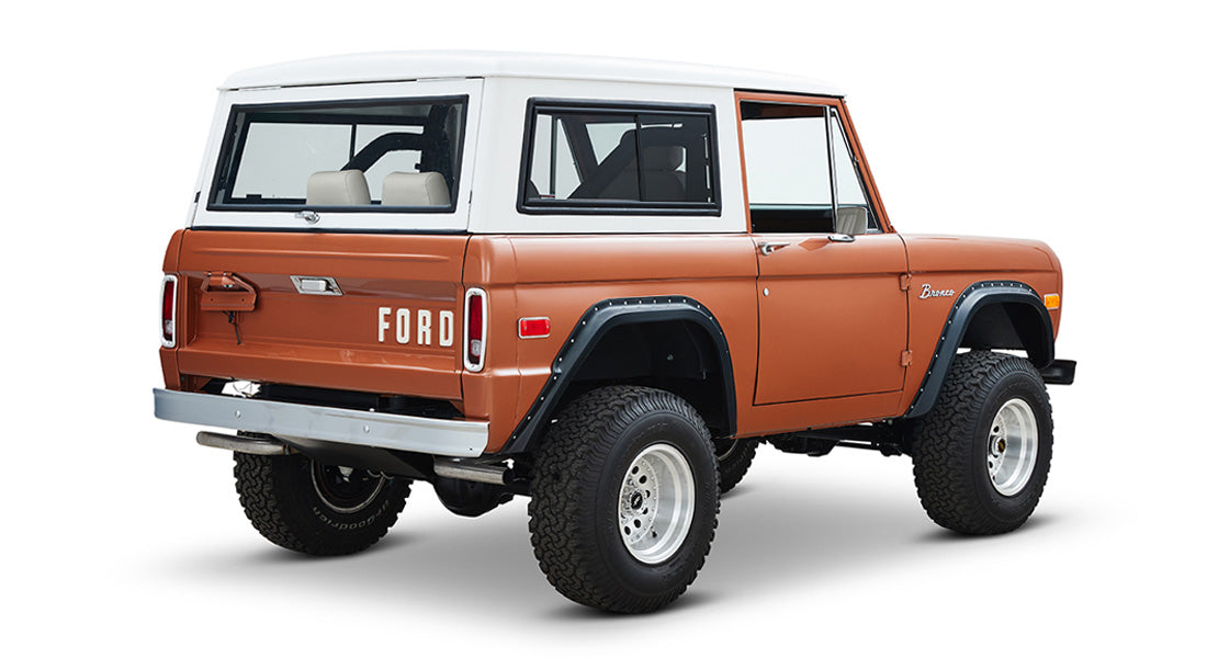 Classic Ford Bronco rear passenger-side view