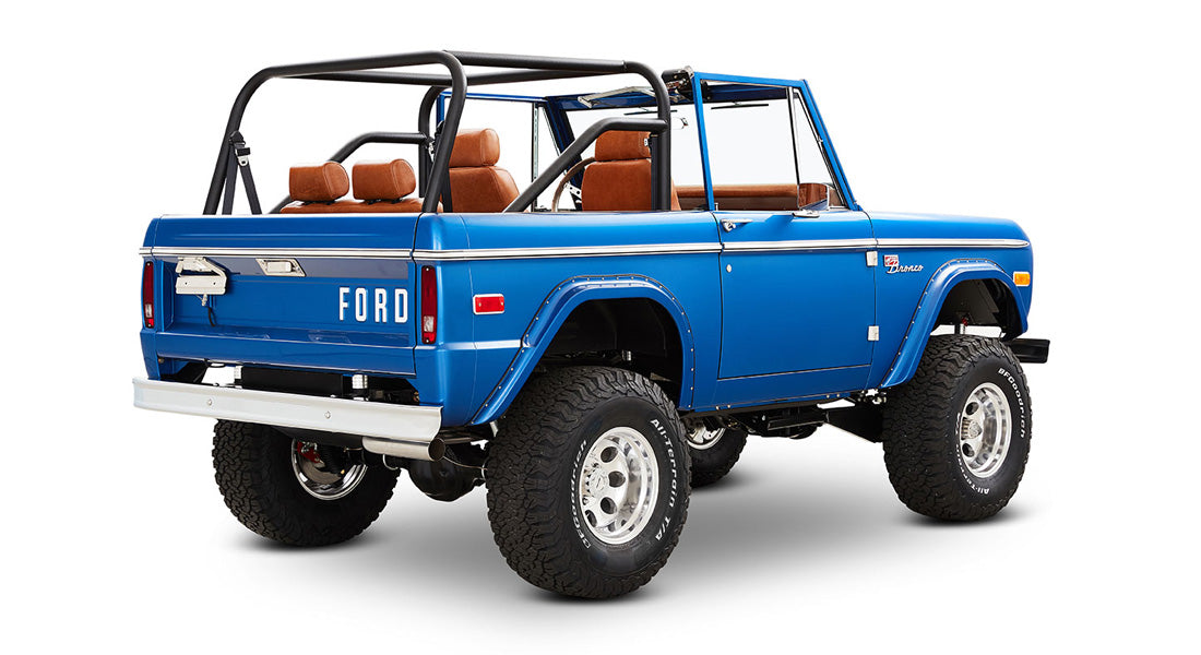 Classic Ford Bronco rear passenger-side view
