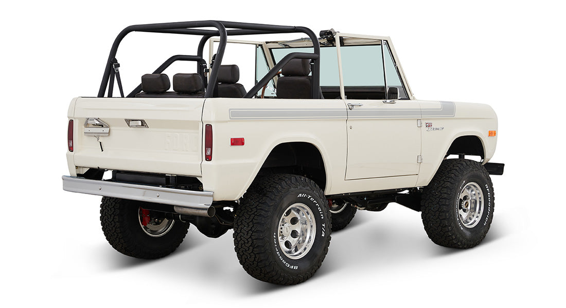 Classic Ford Bronco rear passenger-side view