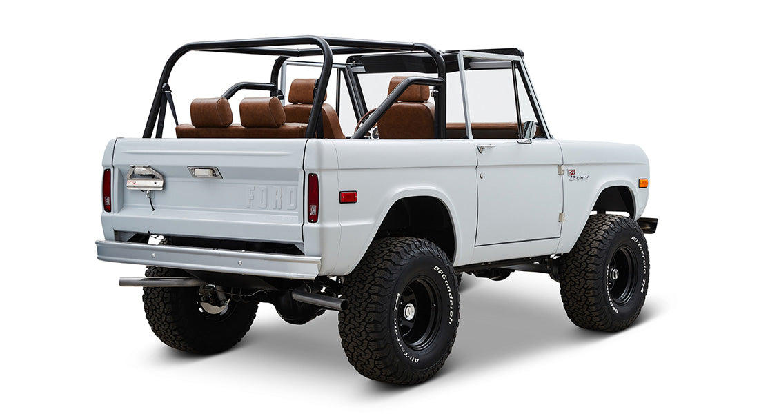 Classic Ford Bronco rear passenger-side view