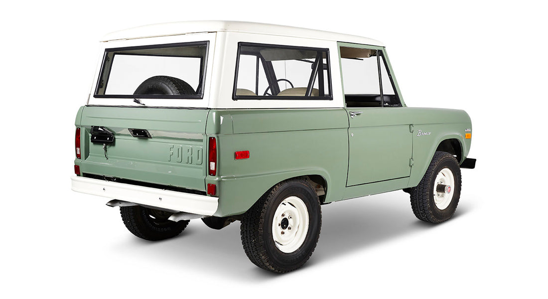 Classic Ford Bronco rear passenger-side view