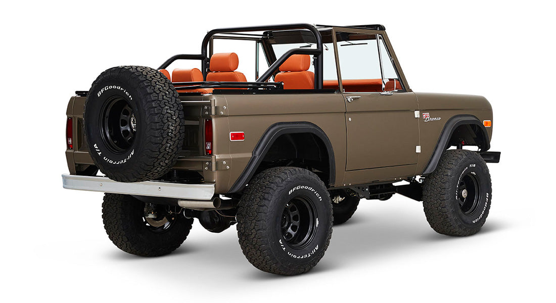 Classic Ford Bronco rear passenger-side view
