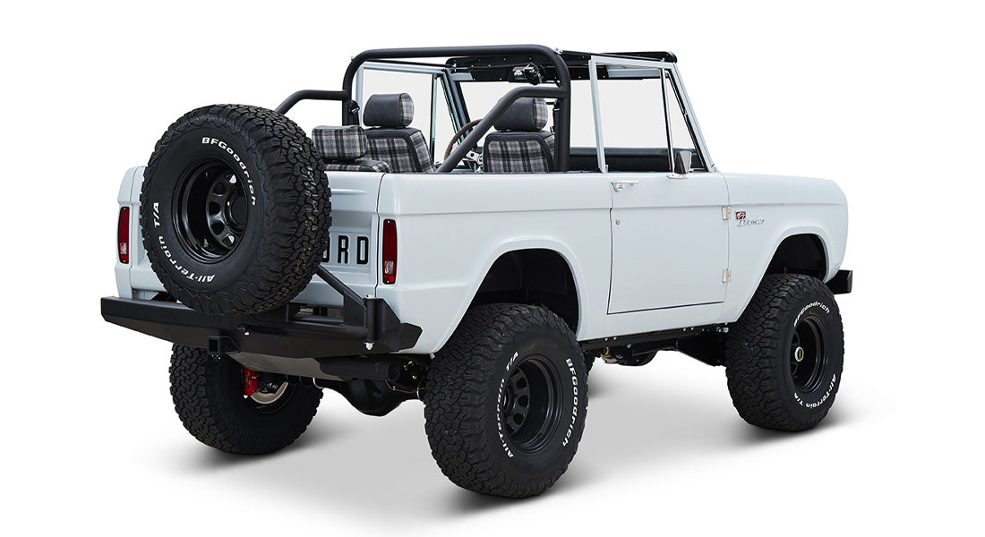 Classic Ford Bronco rear passenger-side view
