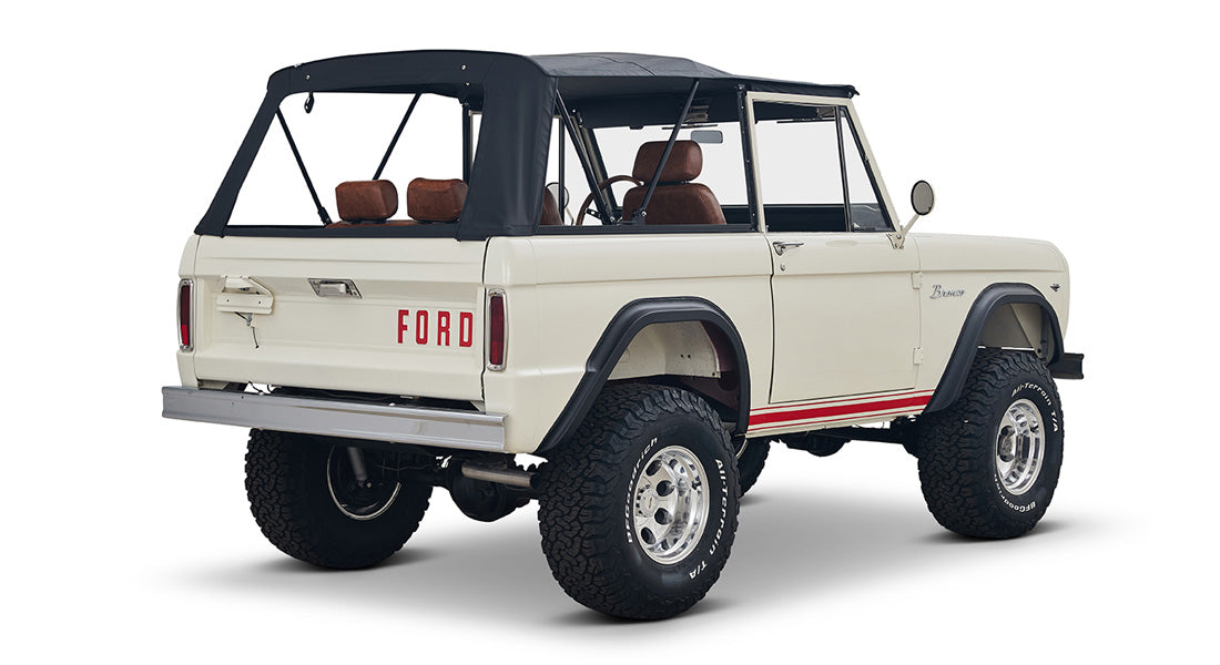 Classic Ford Bronco rear passenger-side view