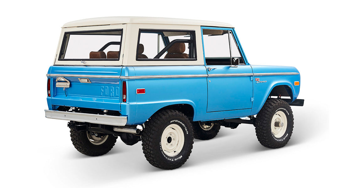 Classic Ford Bronco rear passenger-side view