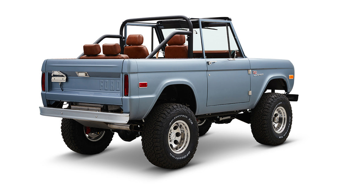 Classic Ford Bronco rear passenger-side view