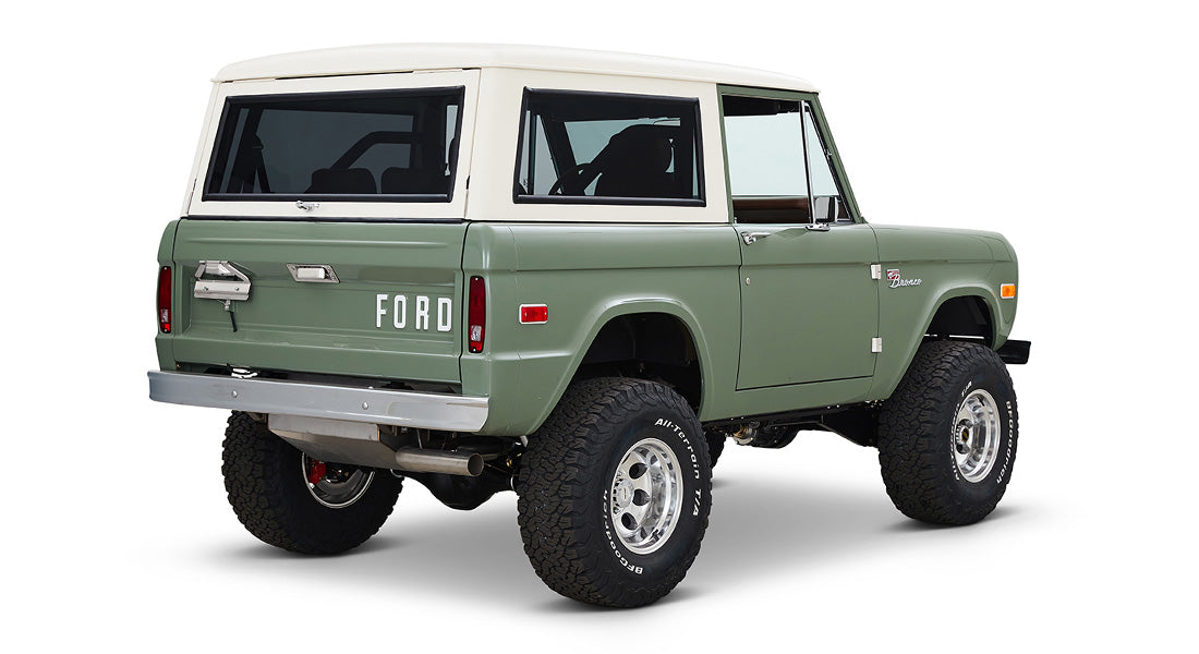 Classic Ford Bronco rear passenger-side view