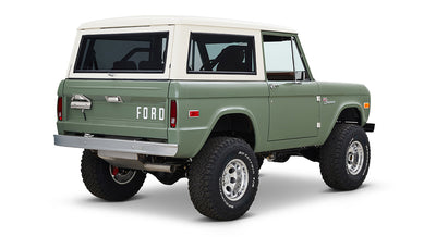 Classic Ford Bronco rear passenger-side view