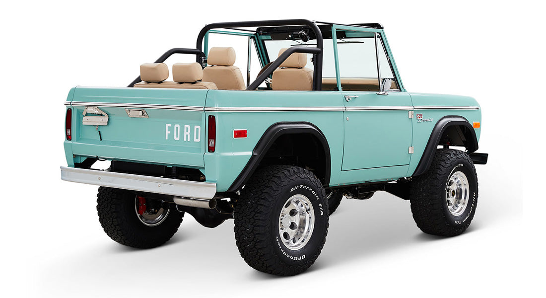 Classic Ford Bronco rear passenger-side view