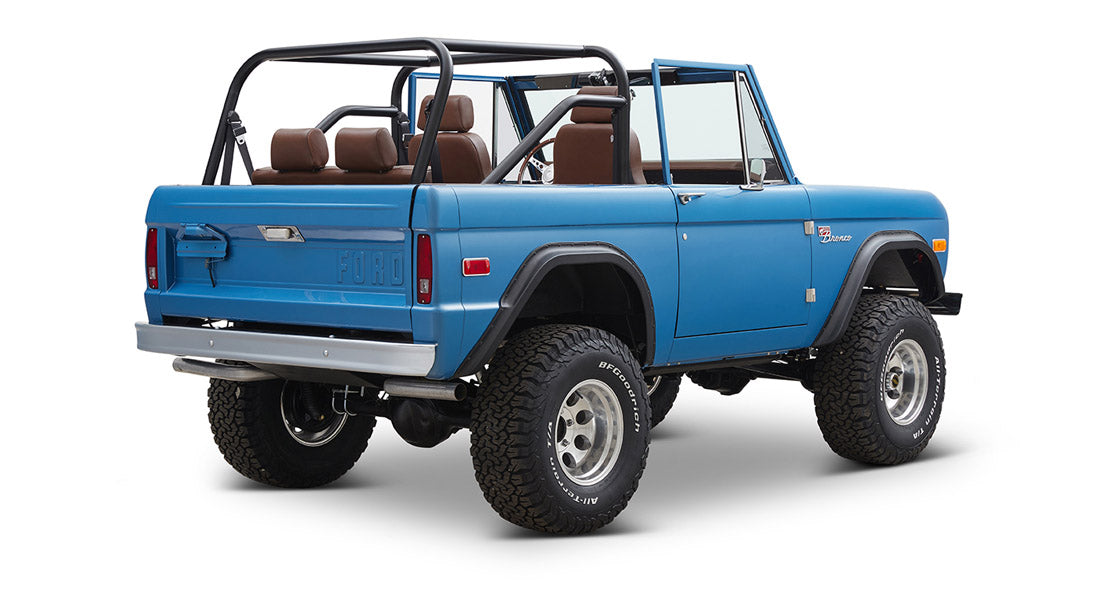 Classic Ford Bronco rear passenger-side view