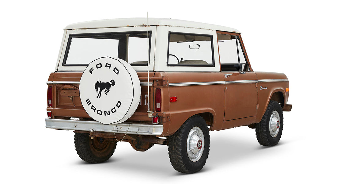 Classic Ford Bronco rear passenger-side view