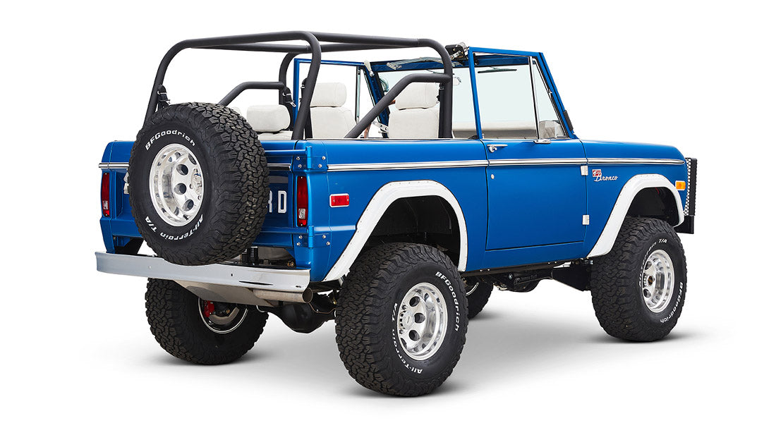 Classic Ford Bronco rear passenger-side view
