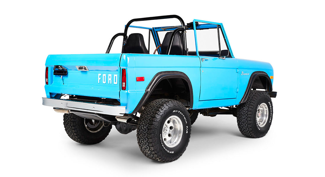 Classic Ford Bronco rear passenger-side view