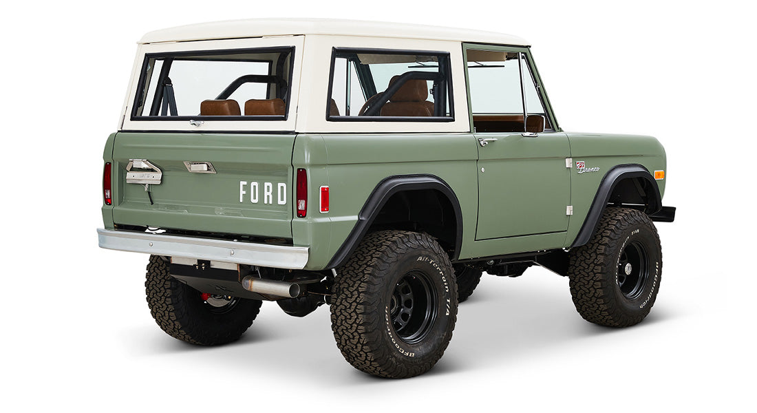 Classic Ford Bronco rear passenger-side view