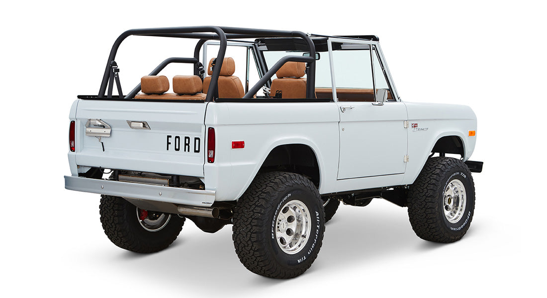 Classic Ford Bronco rear passenger-side view