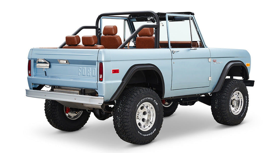 Classic Ford Bronco rear passenger-side view