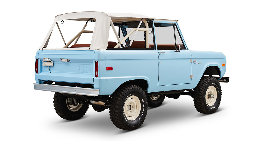 Classic Ford Bronco rear passenger-side view