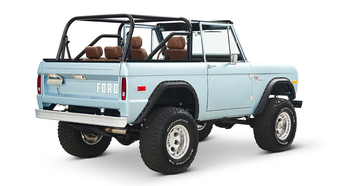 Classic Ford Bronco rear passenger-side view