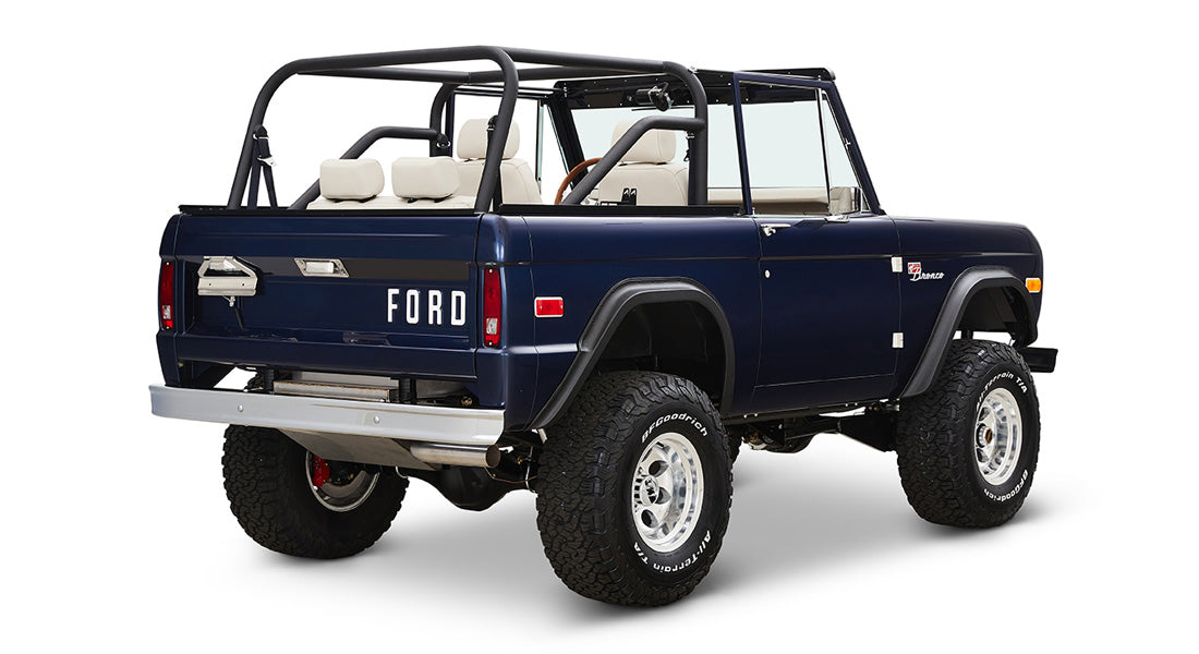 Classic Ford Bronco rear passenger-side view