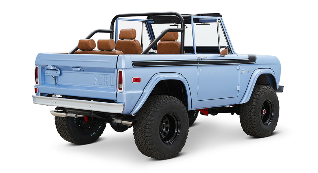 Classic Ford Bronco rear passenger-side view