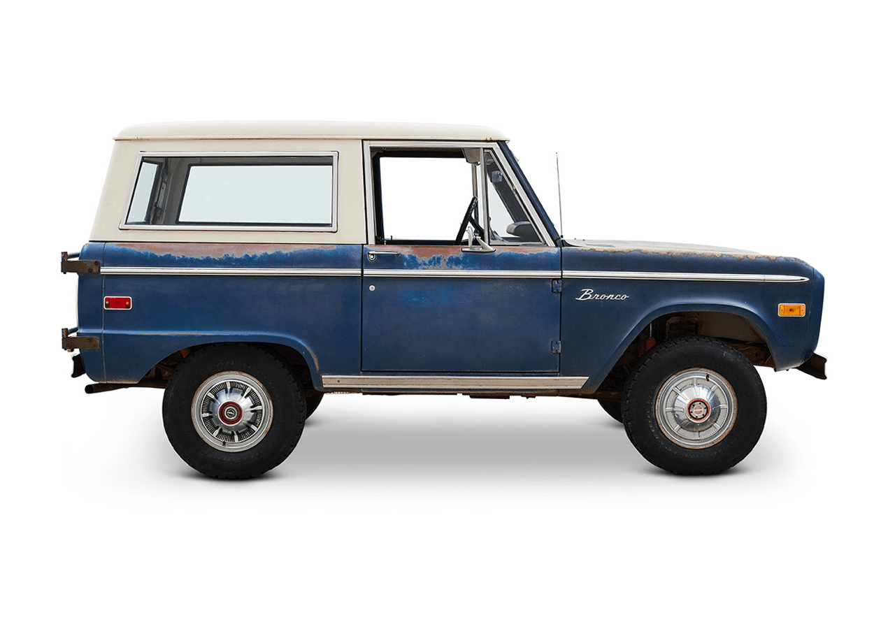 Classic Ford Bronco side profile