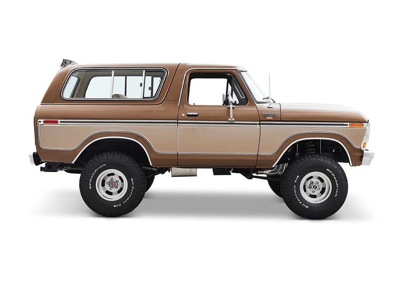 Classic Ford Bronco side profile