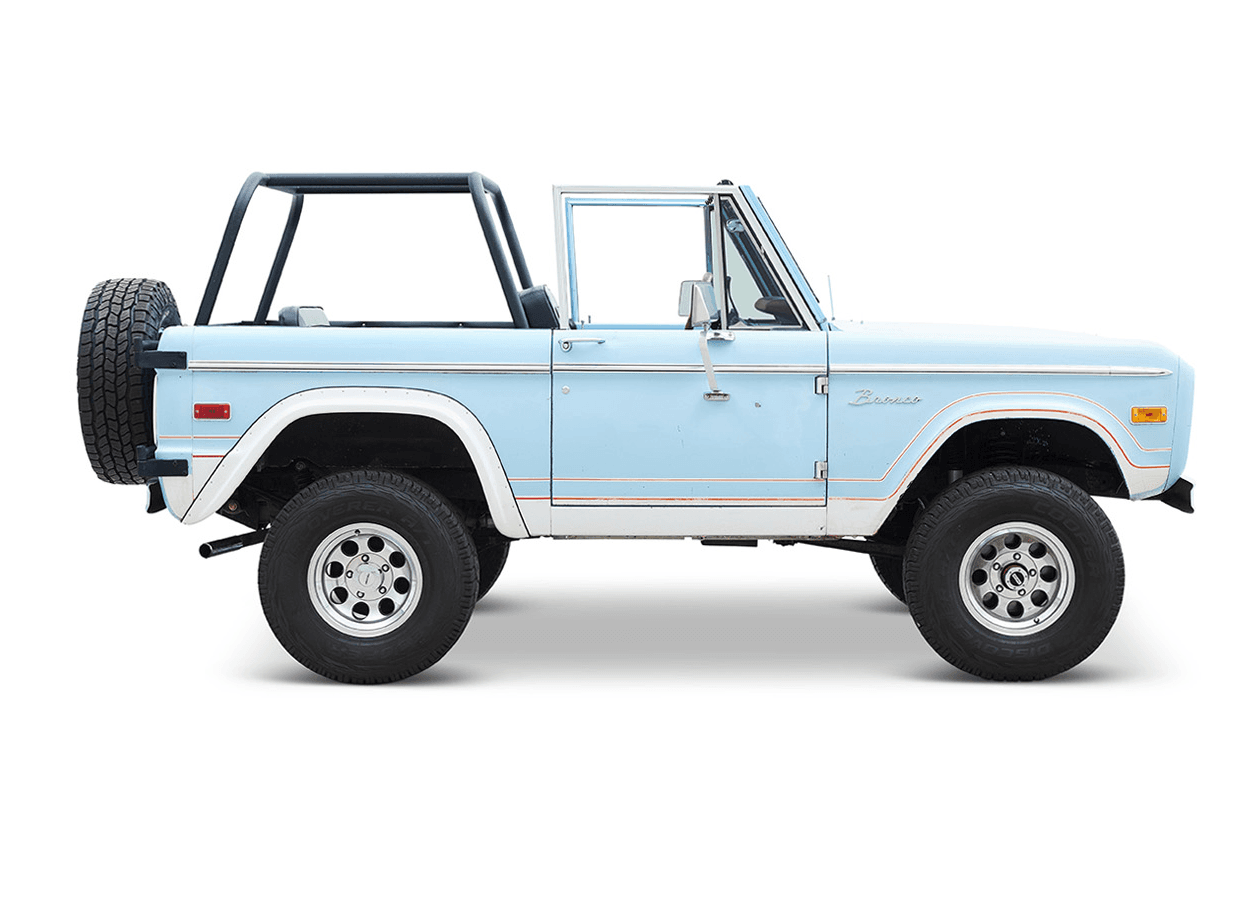 Classic Ford Bronco side profile