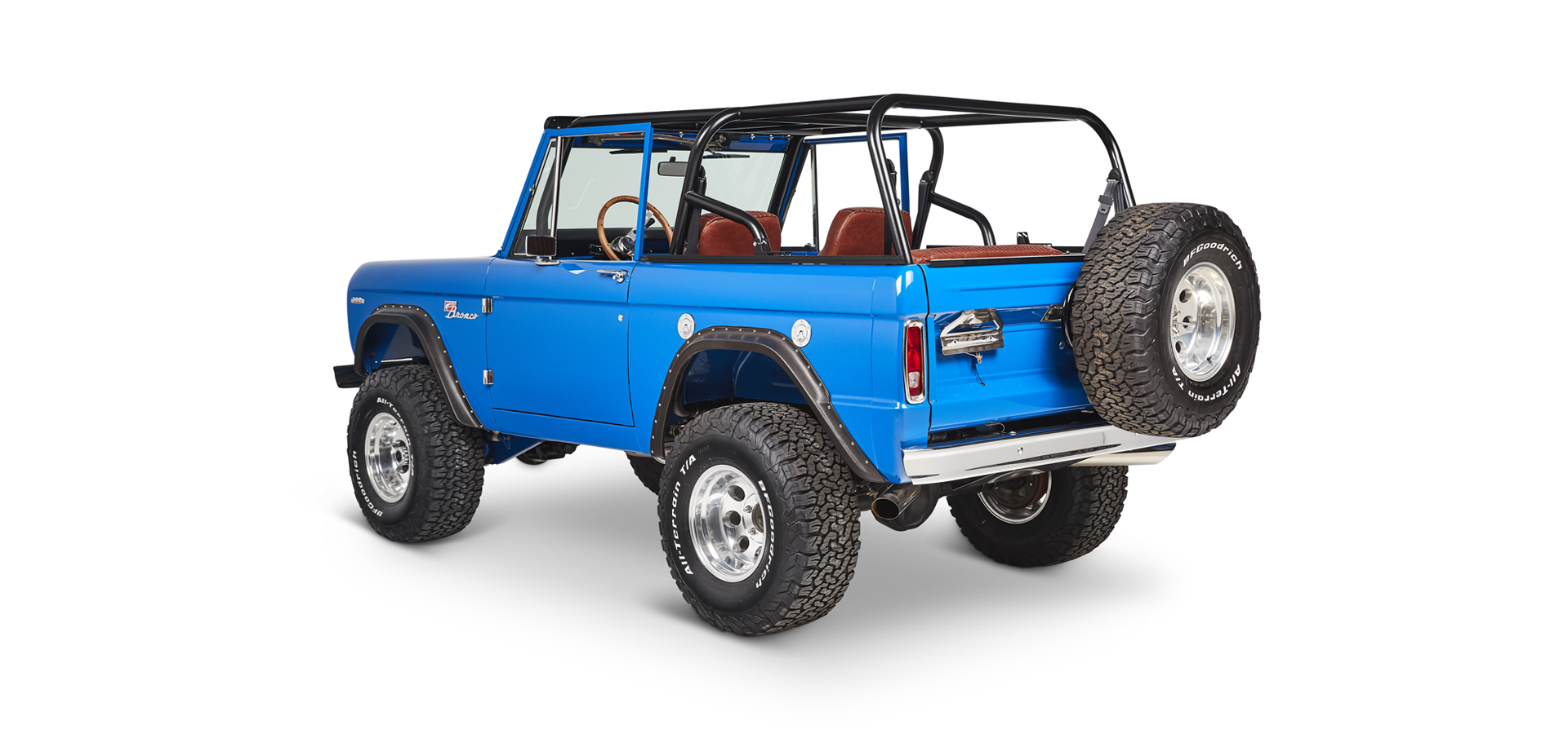 Classic Ford Bronco rear driver-side view