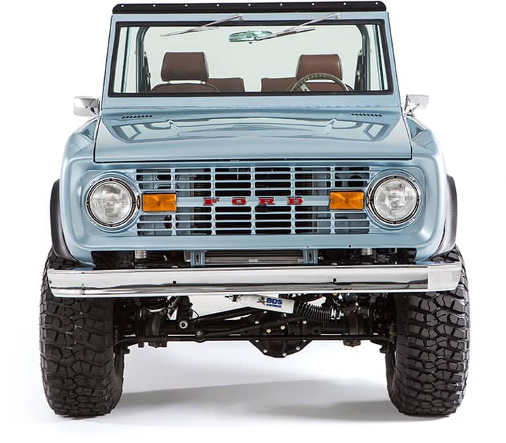 Classic Ford Bronco front view
