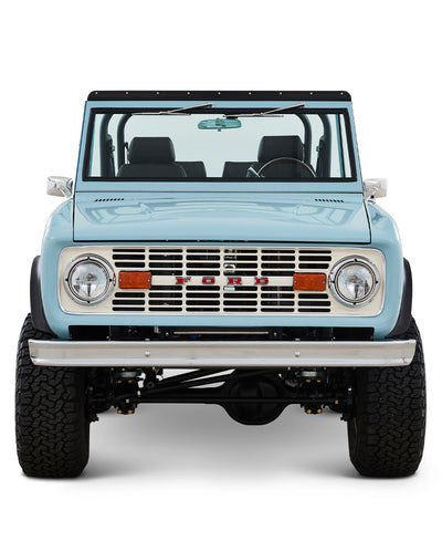 Classic Ford Bronco during a beach story