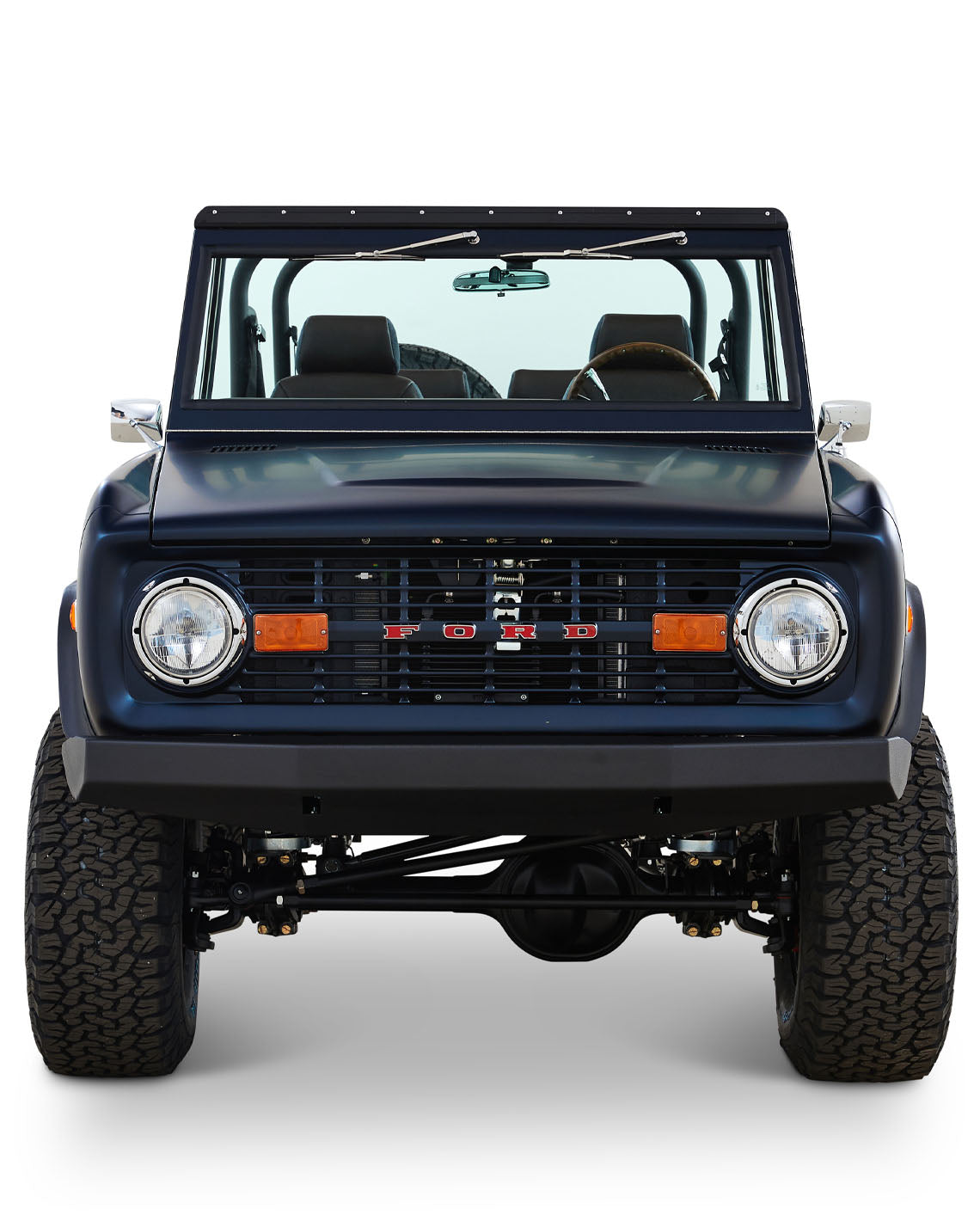 Classic Ford Bronco front view