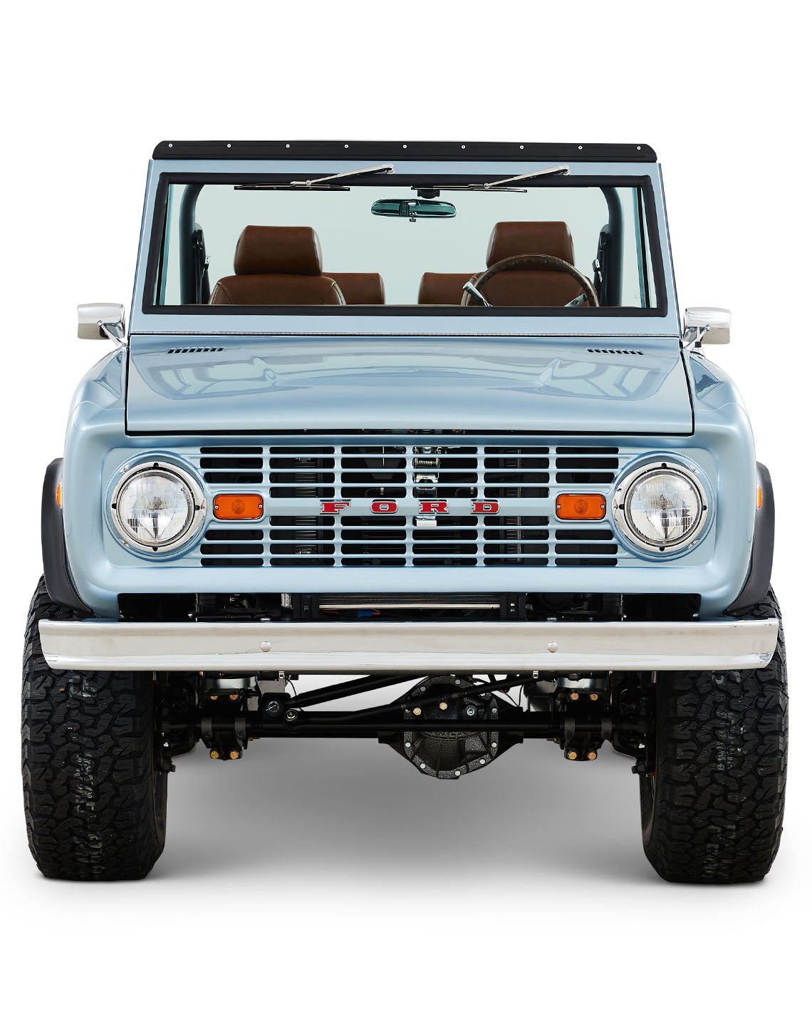 Classic Ford Bronco during a beach story