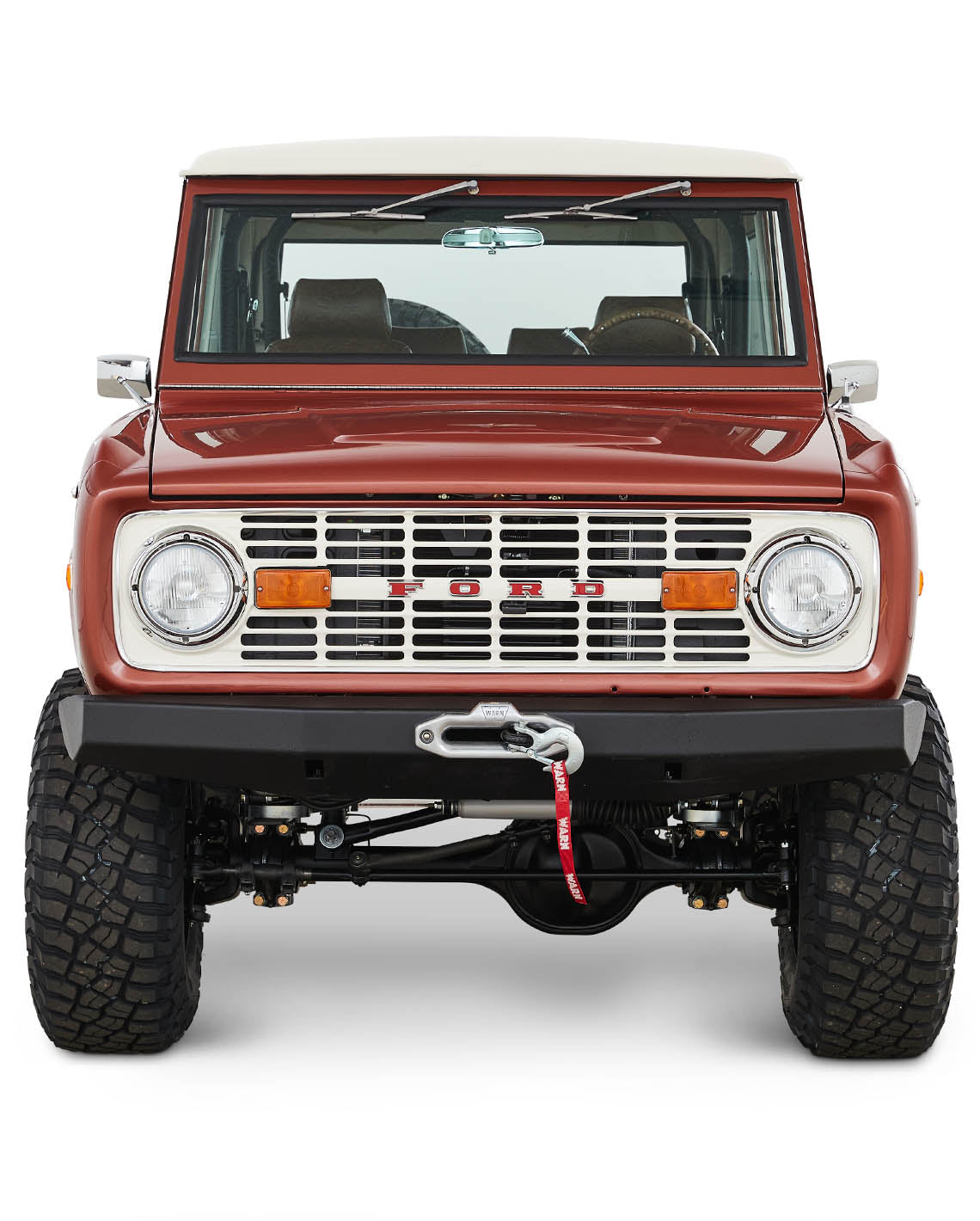 Classic Ford Bronco front view