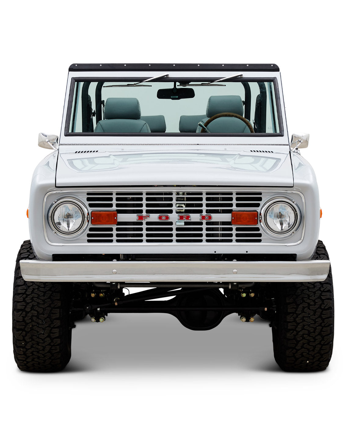 Classic Ford Bronco front view