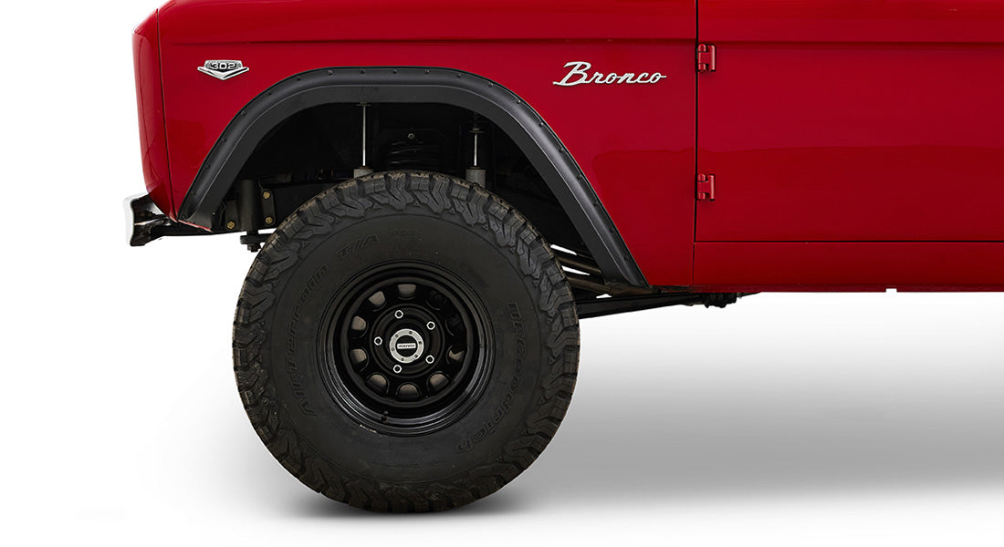 Classic Ford Bronco wheel and tire detail