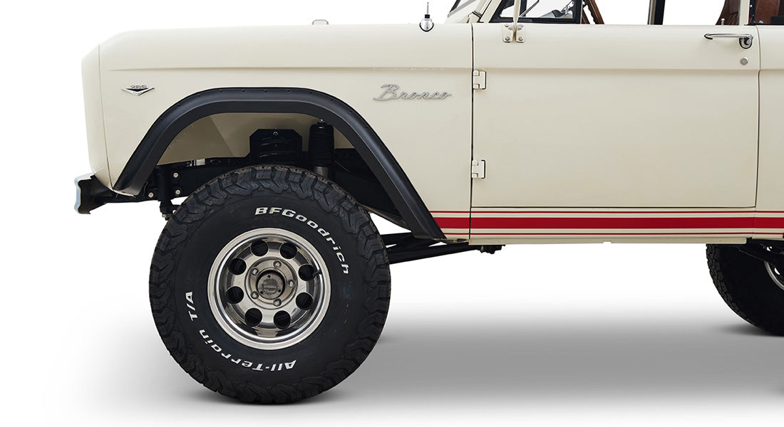 Classic Ford Bronco wheel and tire detail