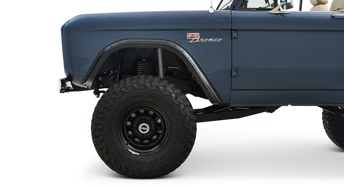 Classic Ford Bronco wheel and tire detail