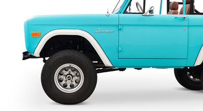 Classic Ford Bronco wheel and tire detail