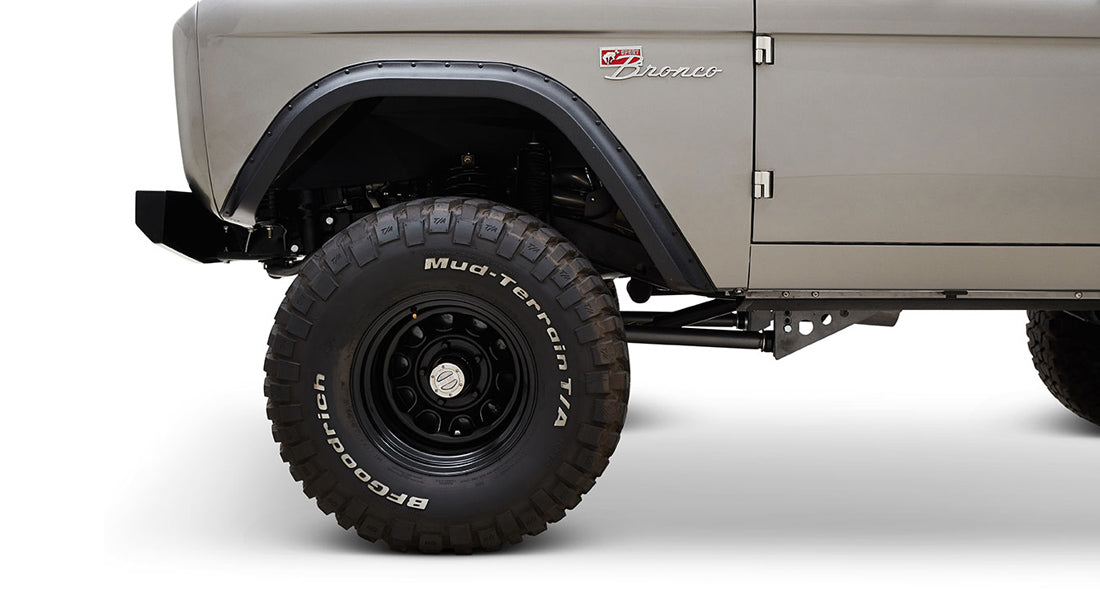 Classic Ford Bronco wheel and tire detail