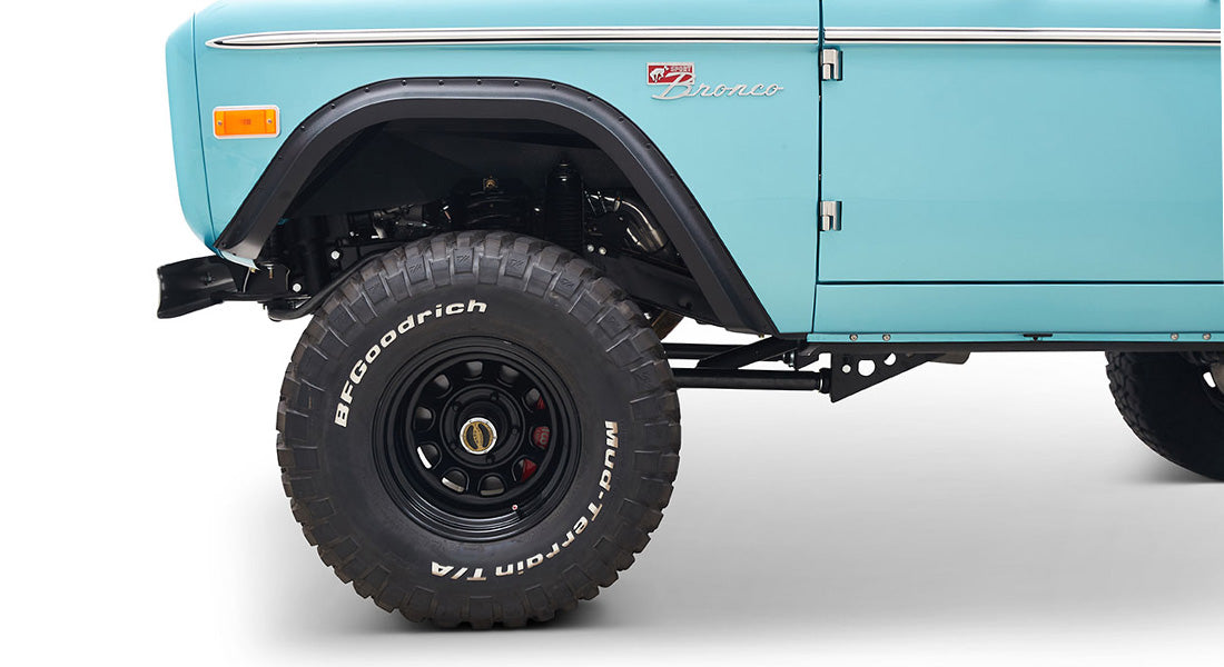 Classic Ford Bronco wheel and tire detail