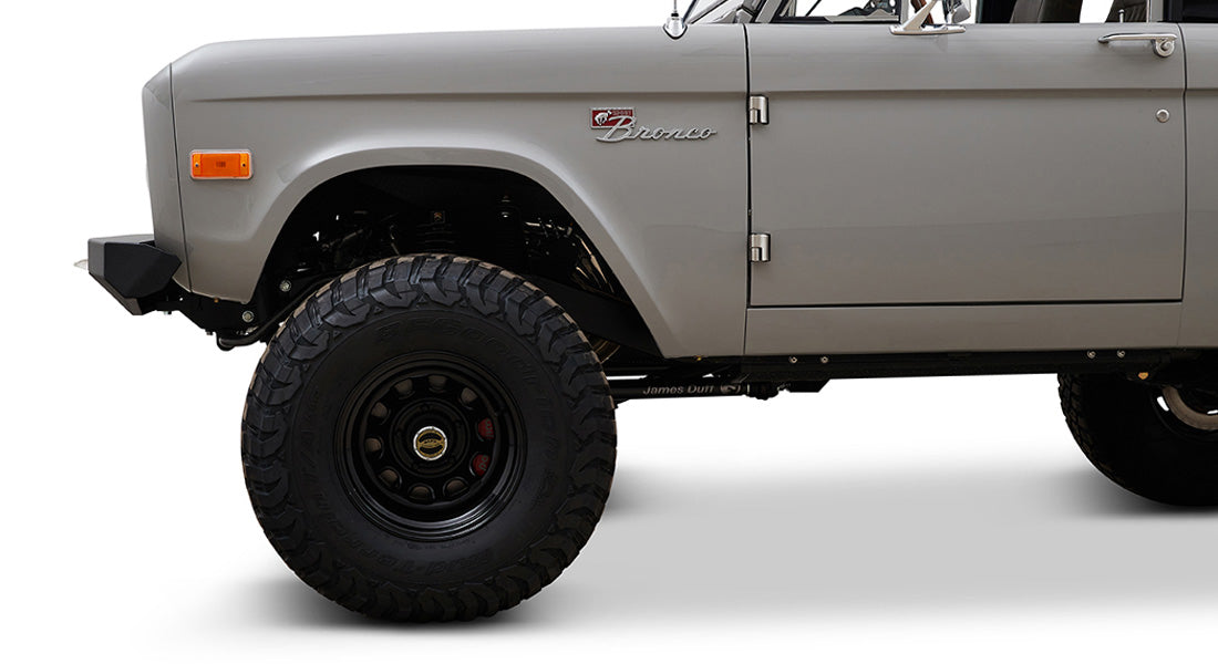 Classic Ford Bronco wheel and tire detail