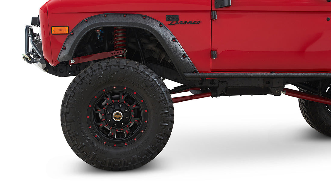 Classic Ford Bronco wheel and tire detail
